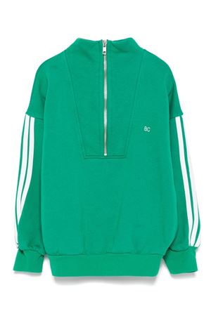 Felpa con zip in cotone verde BOBO CHOSES KIDS | B224AC056.